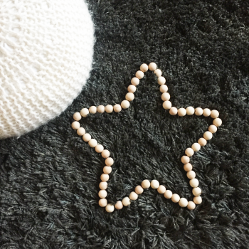 DIY réaliser une étoile en perles de bois pour Noël