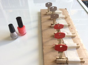DIY clé vernis à ongles