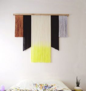 DIY tissage wall hanging macrame