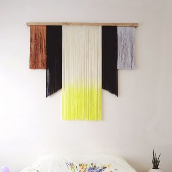 DIY tissage wall hanging macrame