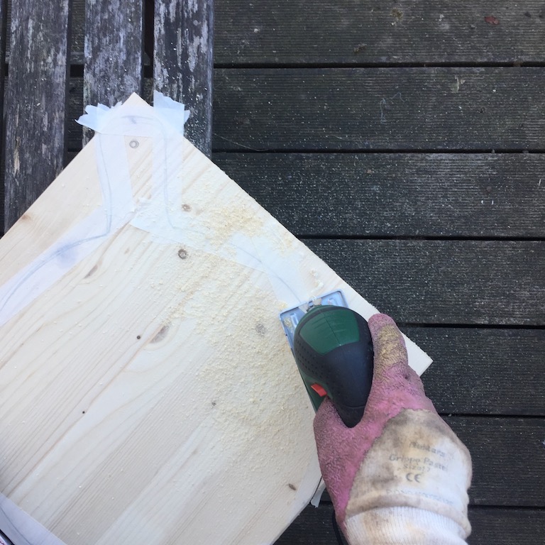 DIY planche à découper planche cuisine en bois ronde