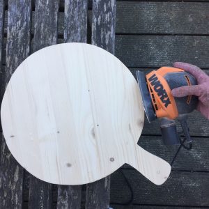 DIY planche à découper planche cuisine en bois ronde