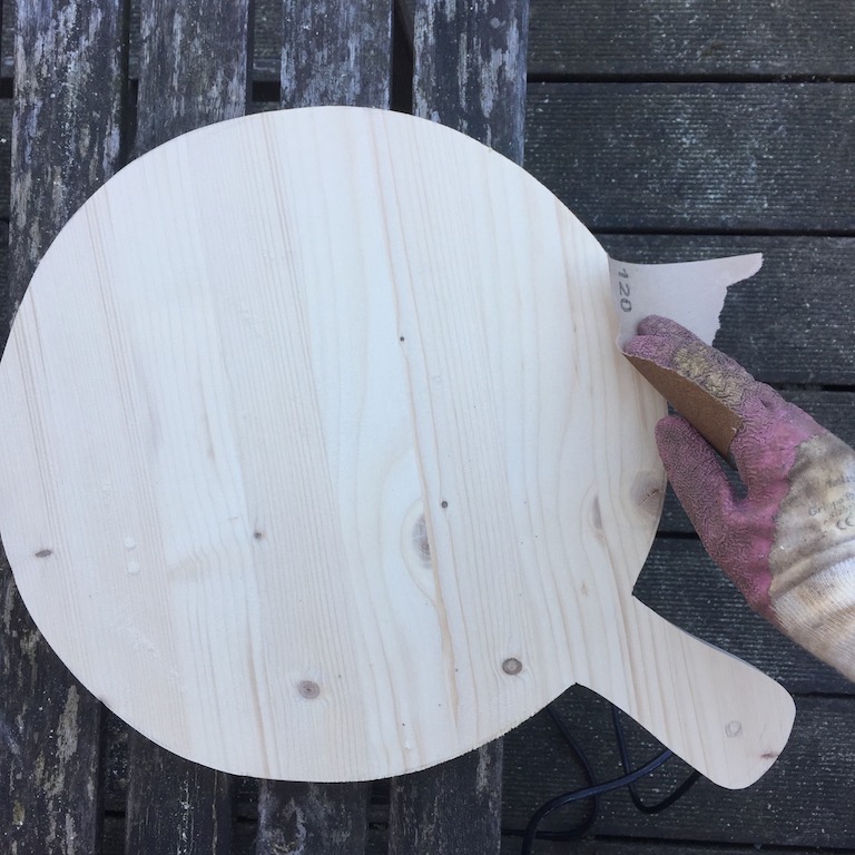 Planche en bois ronde avec écorce - à peindre, décorer ou personnaliser  soi-même | Piccolino