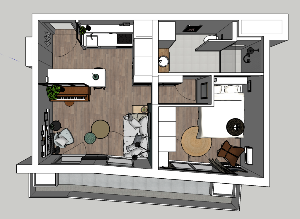 Plan global de l'appartement