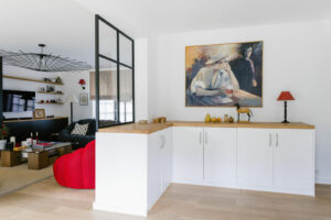 Cuisine et verrière après réalisation