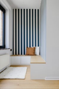 Banquette sur mesure après réalisation