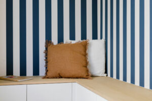 Banquette sur mesure après réalisation
