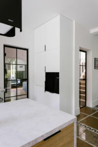 Vue cuisine et verrière après réalisation