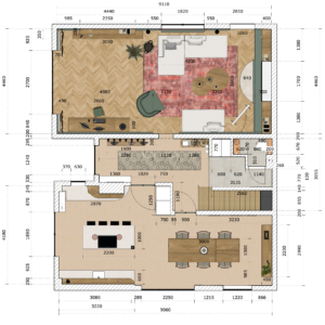Plans cotés rez-de-chaussée