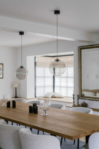 Salle à manger et banquette sur mesure