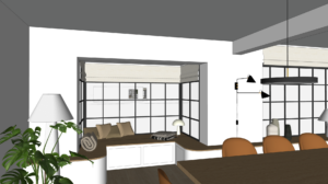 3D banquette