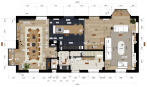 Plans cotés espaces de vie