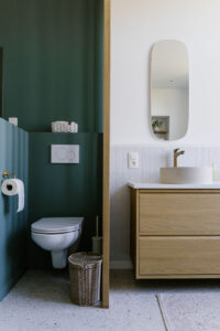 Coin WC, claustra, double vasque