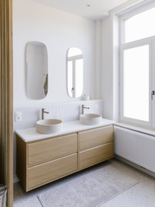 Double vasque après